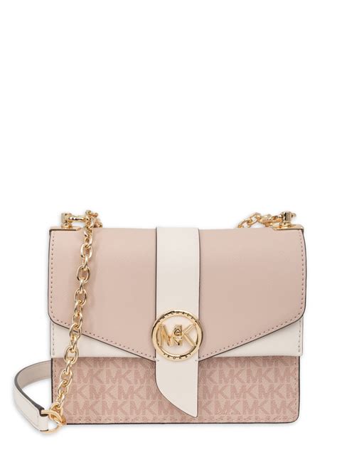 michael kors crossbody pink and white|michael kors pink suitcase.